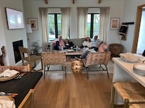 Football of course. View of sitting area