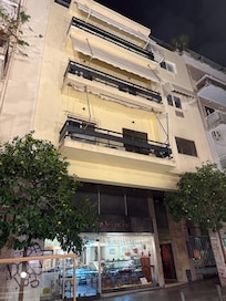 From outside. Quiet street