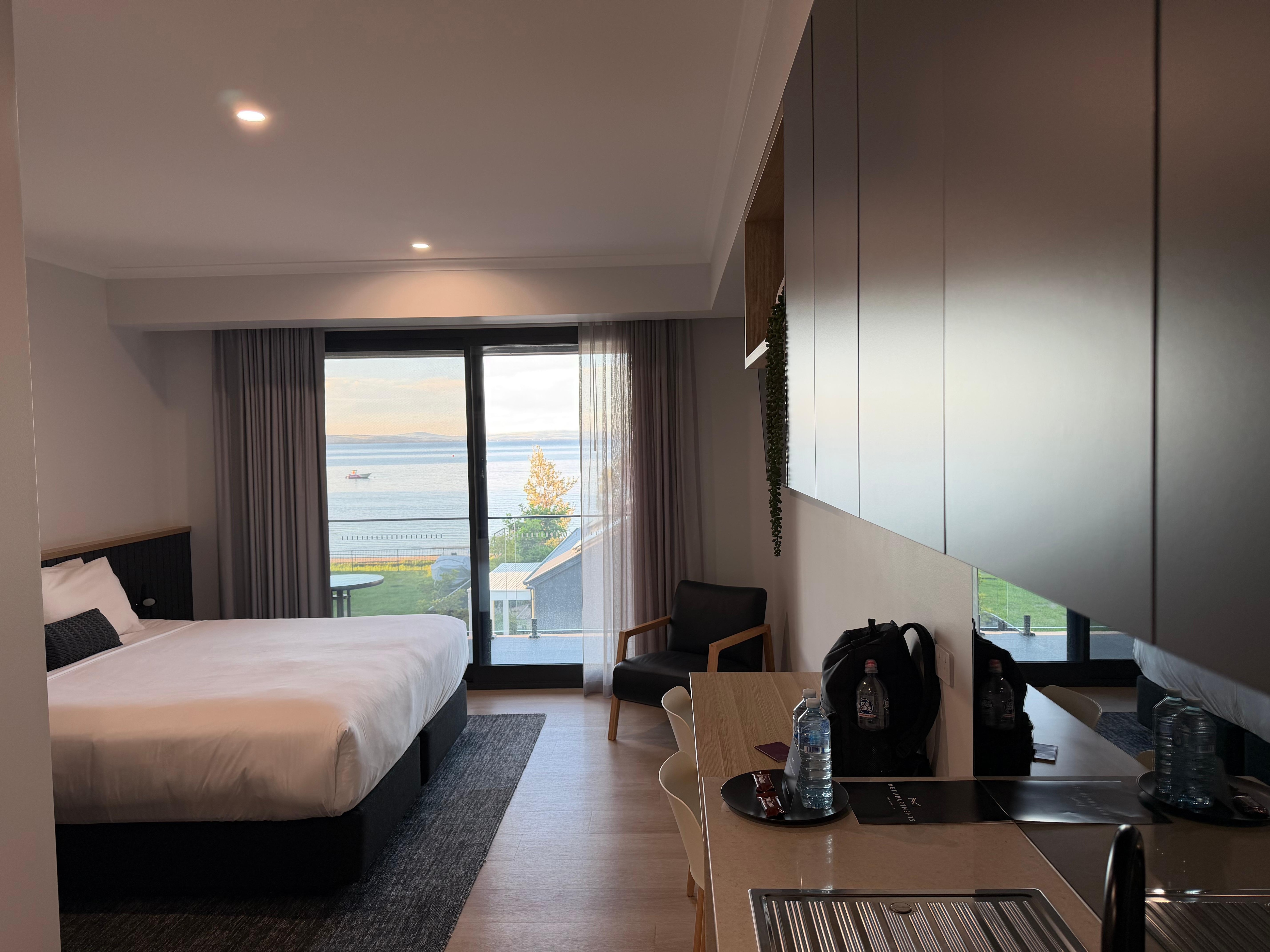 Just as good as the pictures online. Plenty of space and super modern.