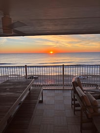 Sunrise from the deck.