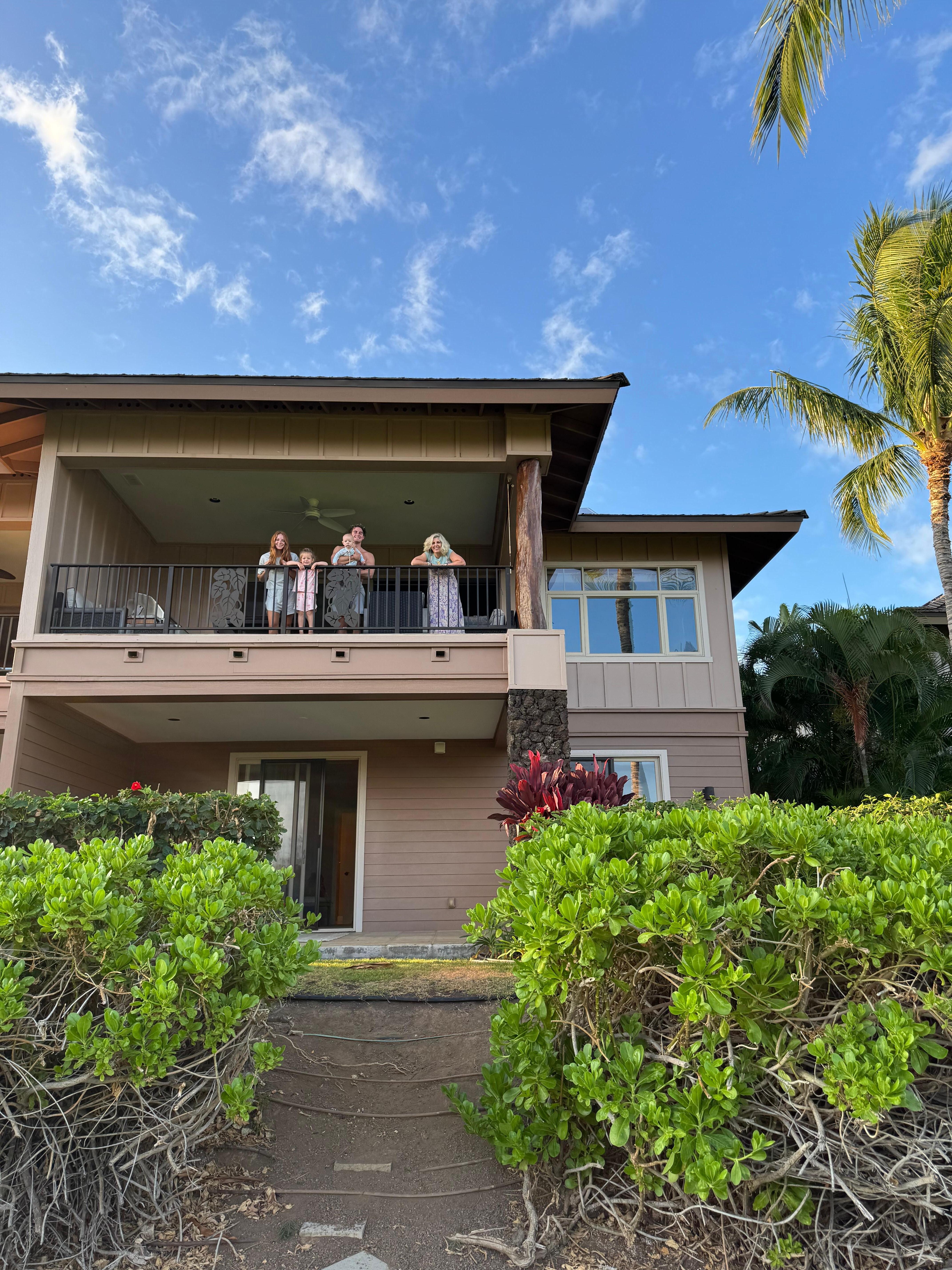 The deck on back of the house was our favorite place to eat our meals