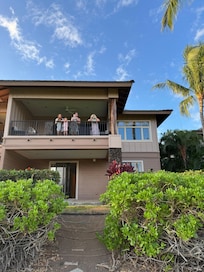 The deck on back of the house was our favorite place to eat our meals