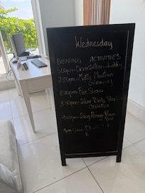 Listed daily activities