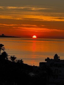 Sunrise and sunset every morning and evening