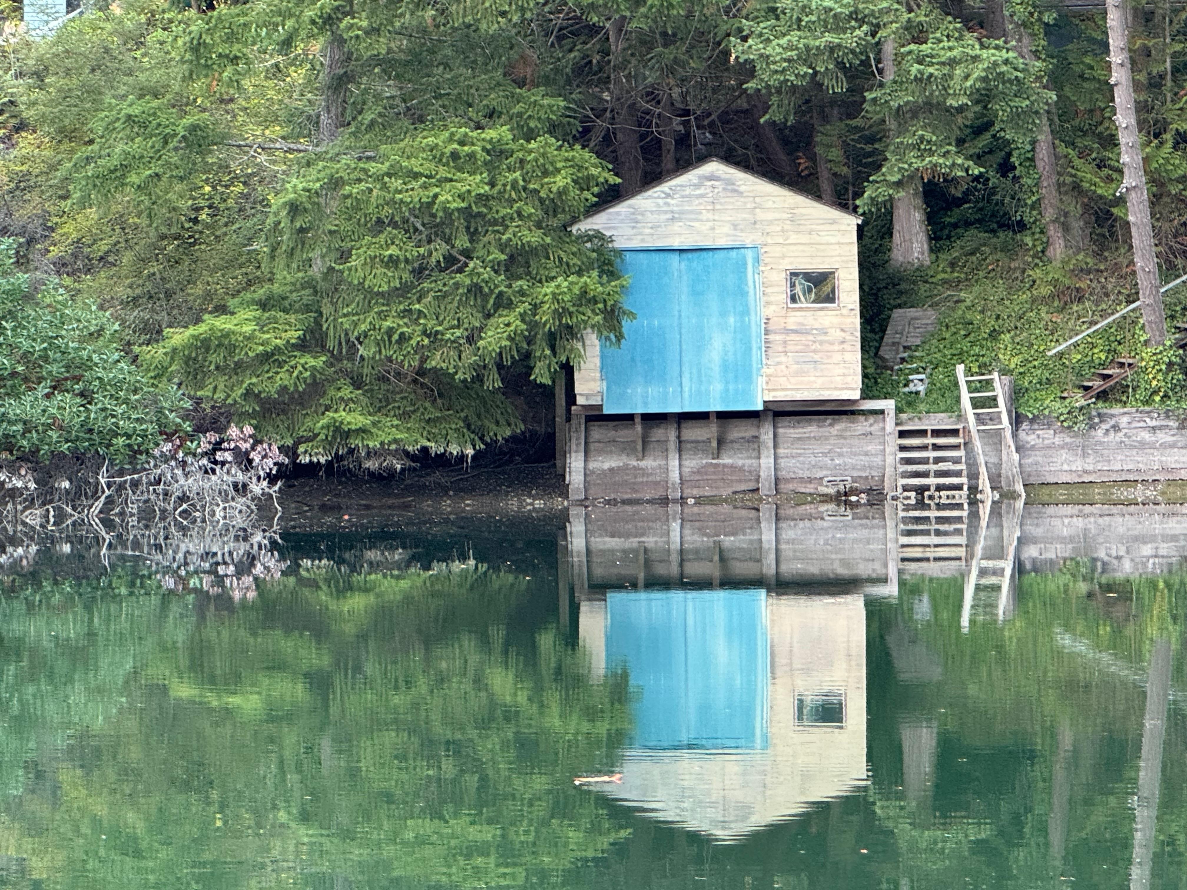 View on neighbor boat house