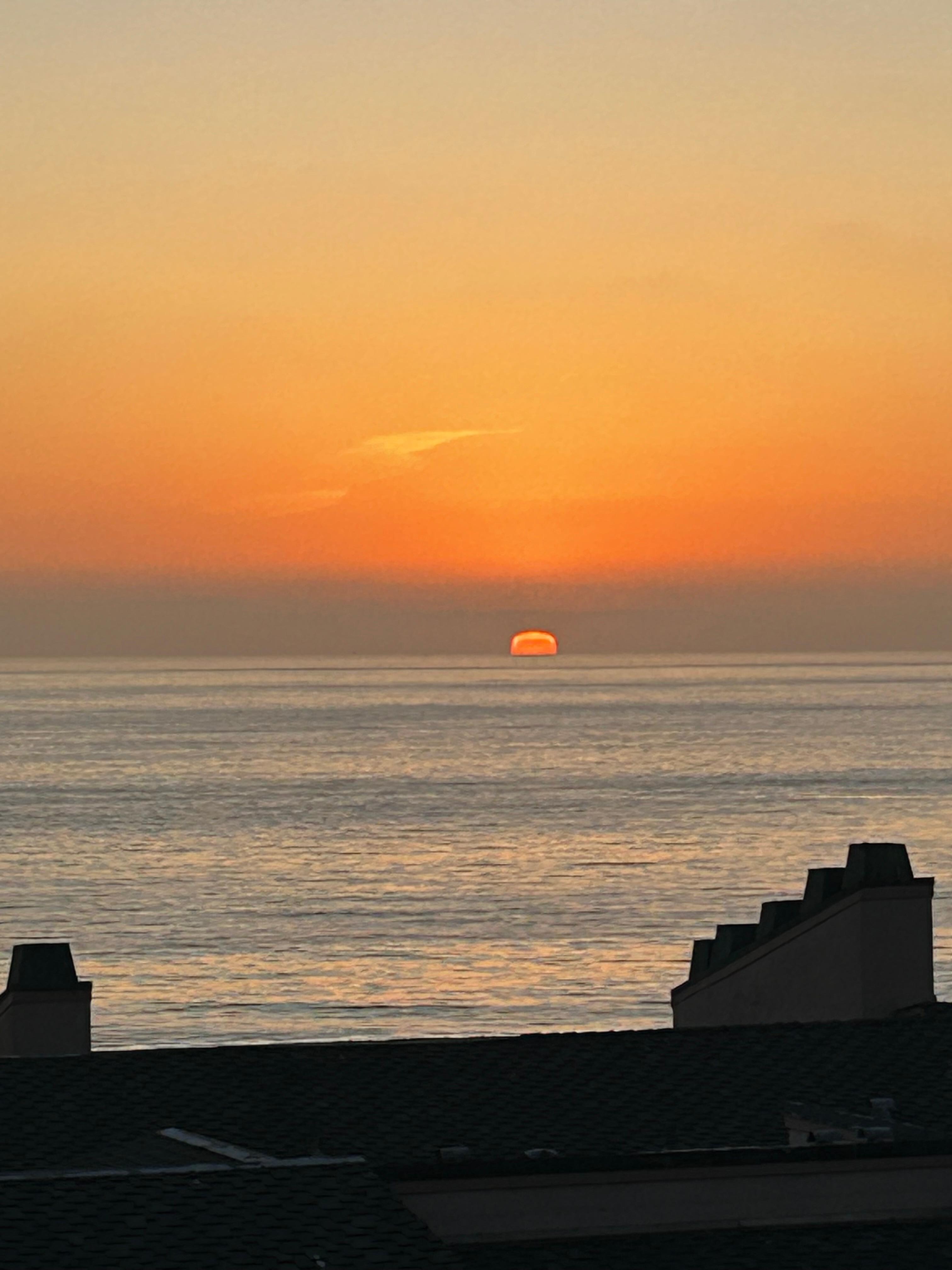 Sunset from the balcony. 