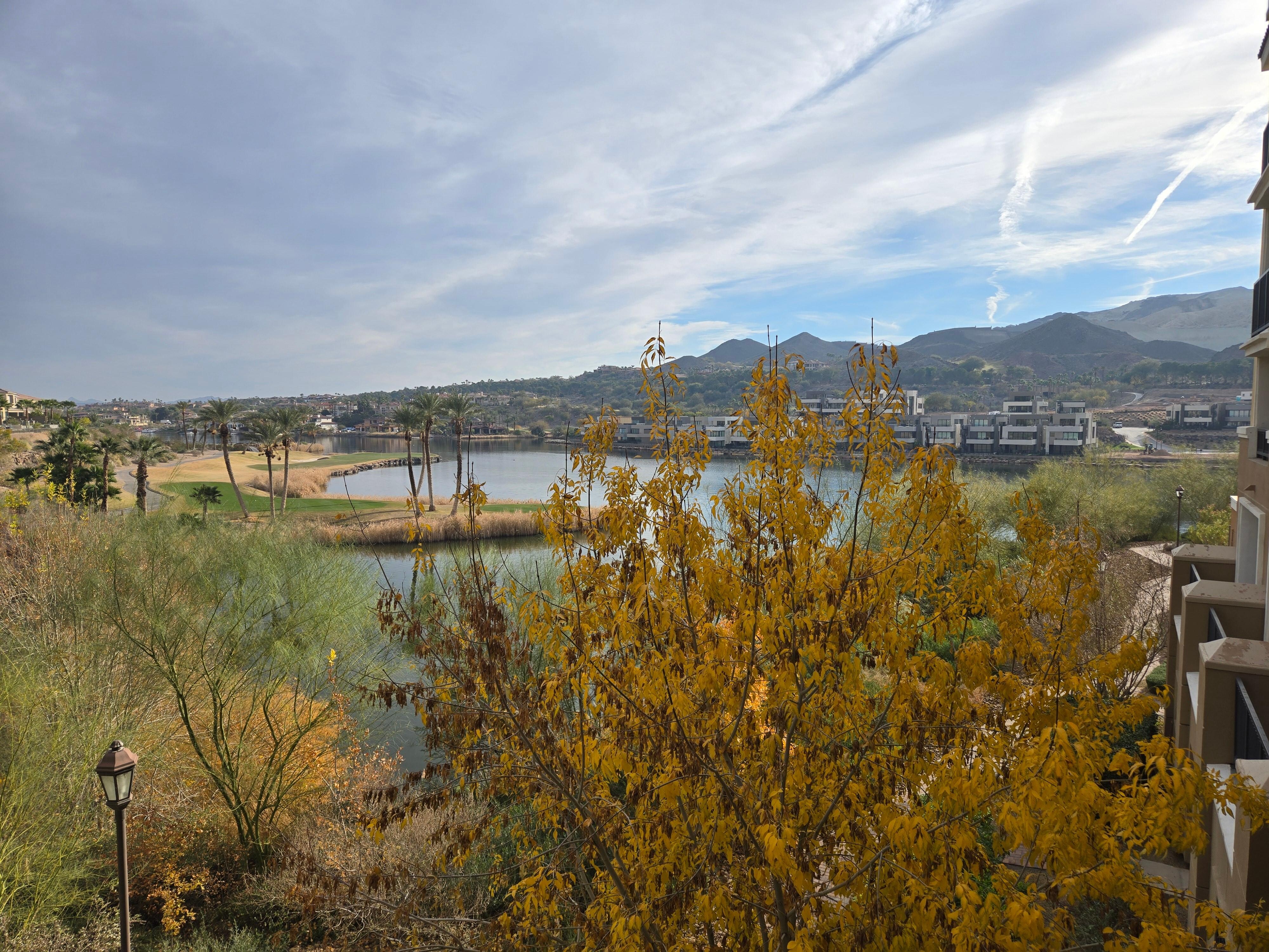 The view from the balcony