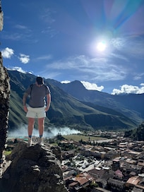 Inca ruins directly behind Apu lodge