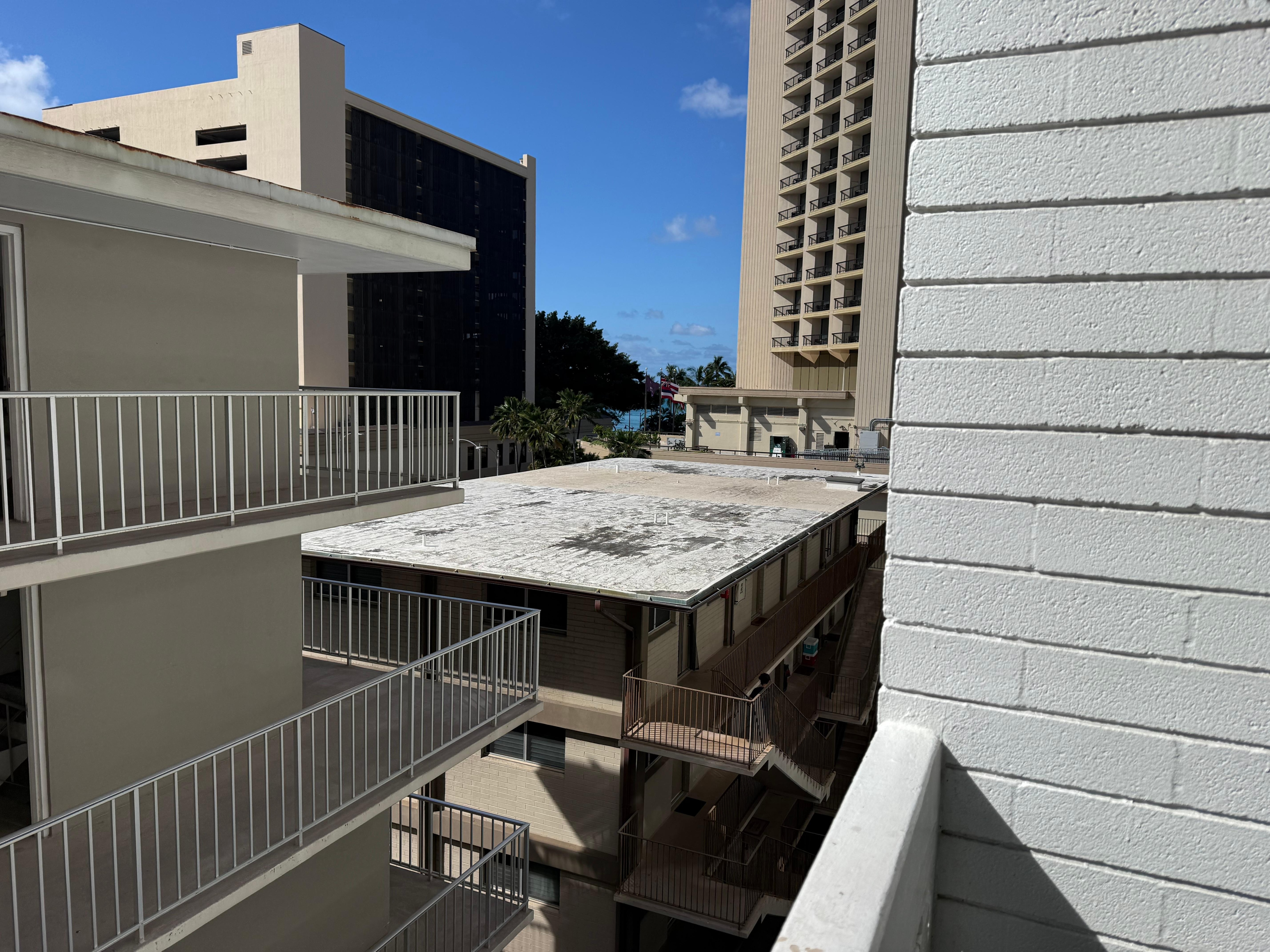 I could see the ocean from balcony.