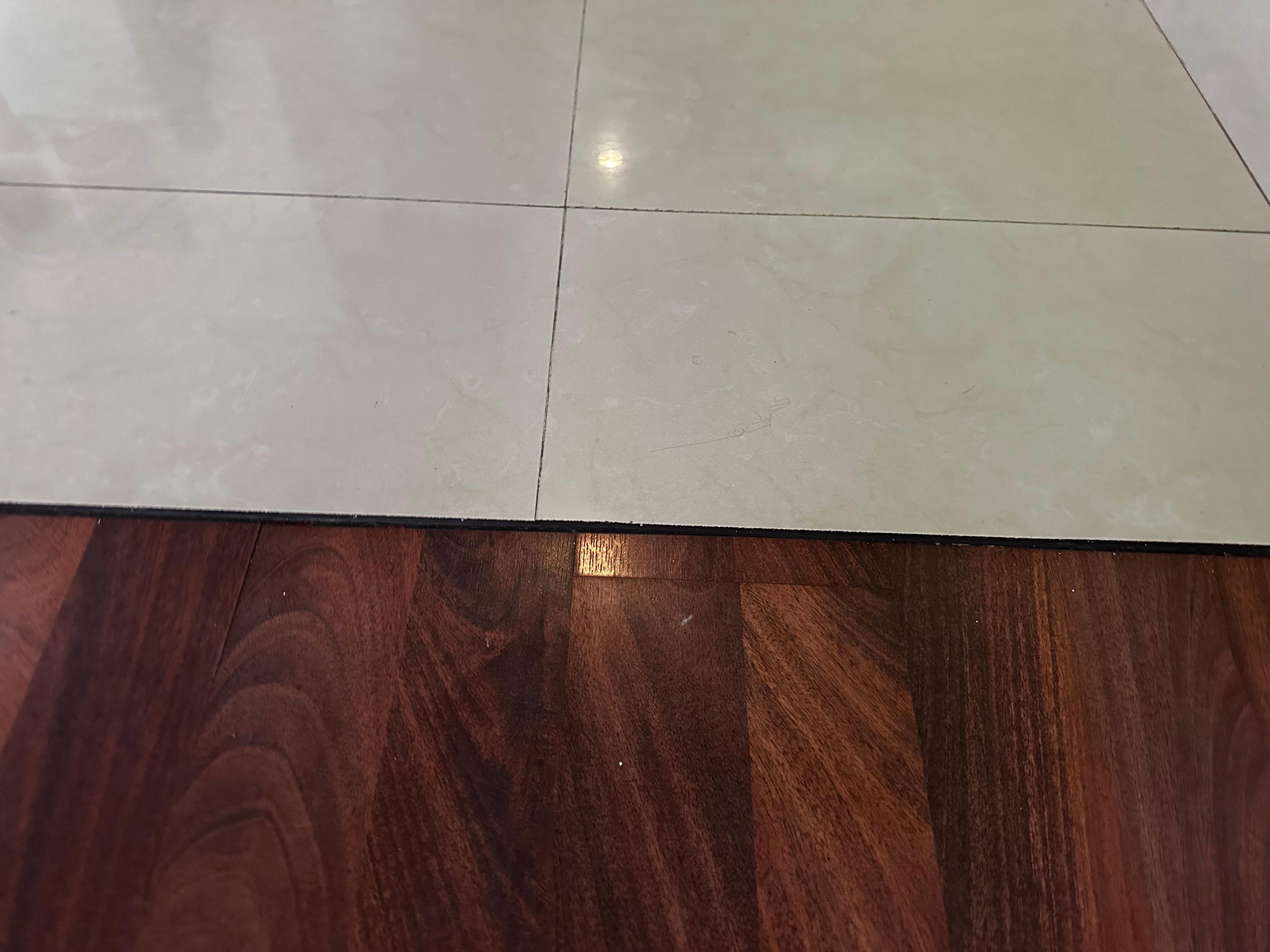 Uneven floor and parquet warped