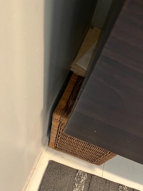 Sink held up by basket