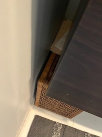 Sink held up by basket