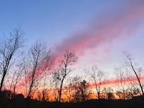 Sunset from our cabin!