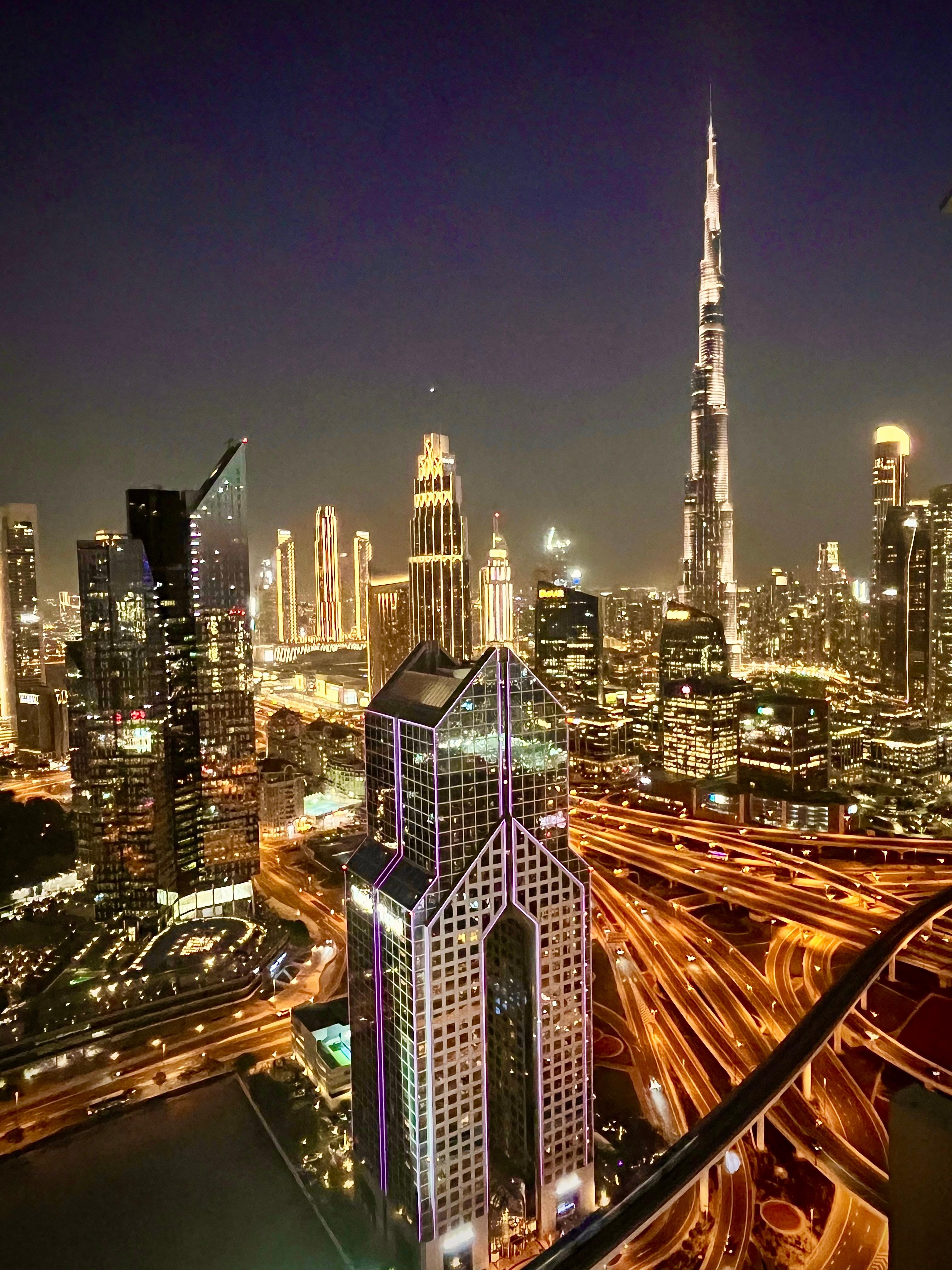 One of the best views of Dubai from the hotel 