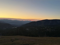Morning sunrise view from the porch