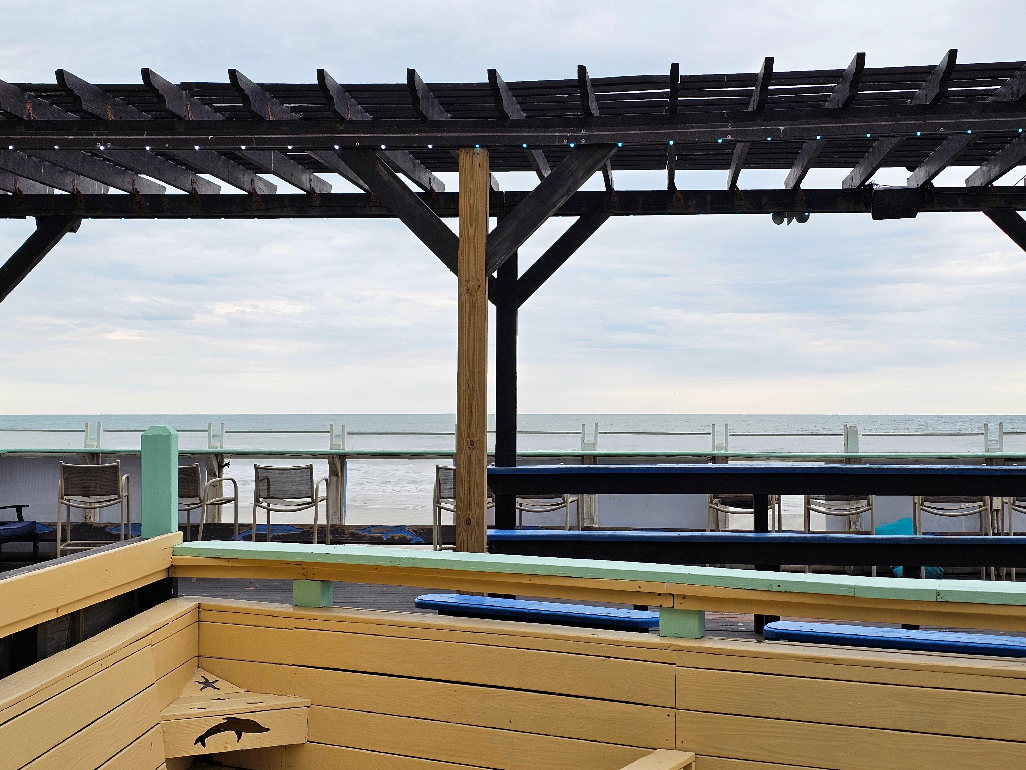 View from a different Hotel across the Street 2-5 minute walk.