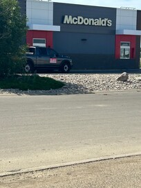 KFC pickup in a McDonald’s drive thru