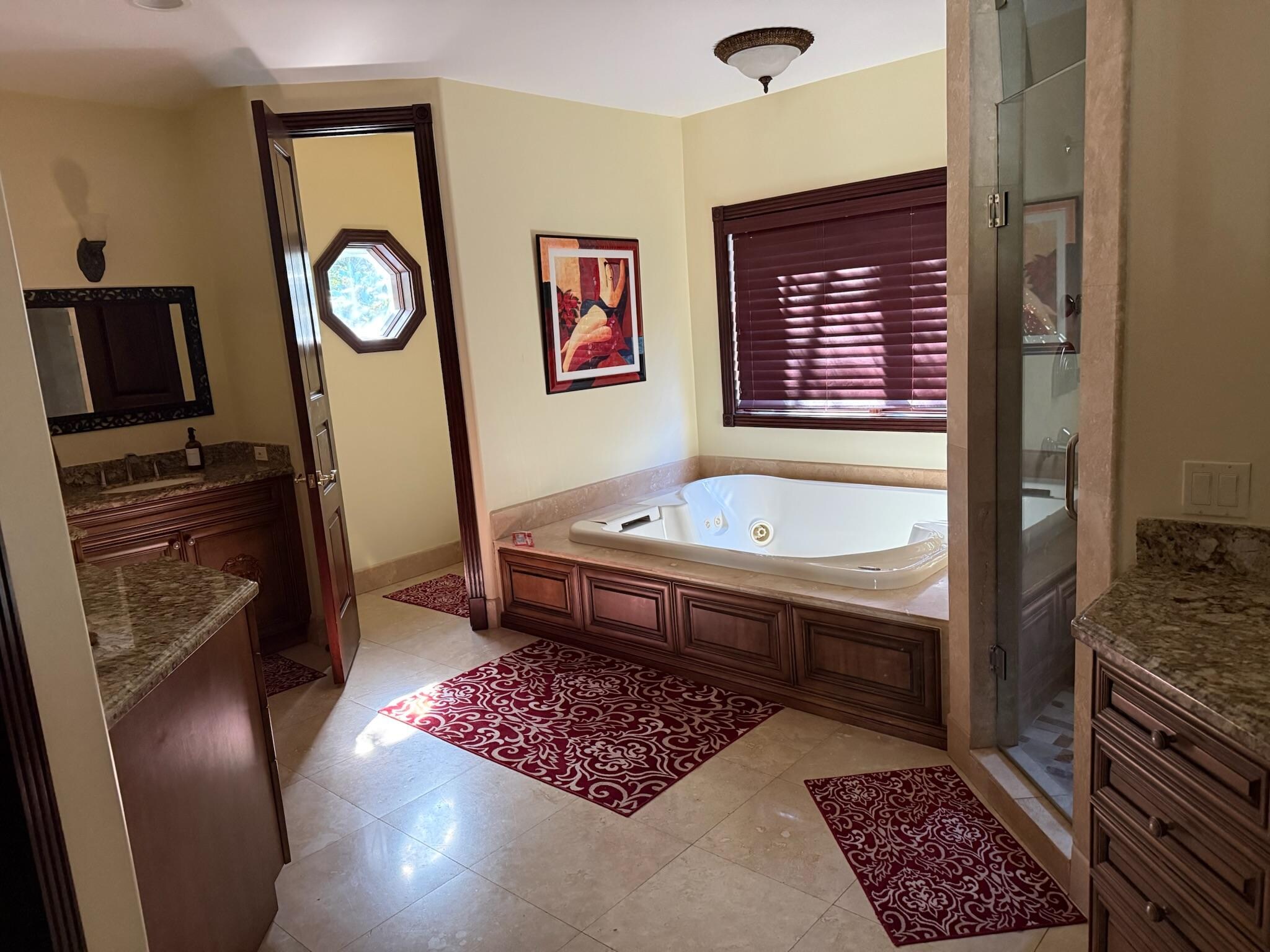 Large bathroom attached