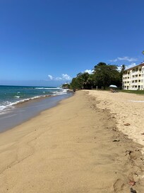 Almendros beach with Condos in the background