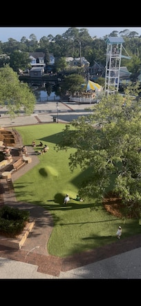 View of the village from the balcony.