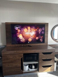 They had the TV programmed with my name and they had streaming services!