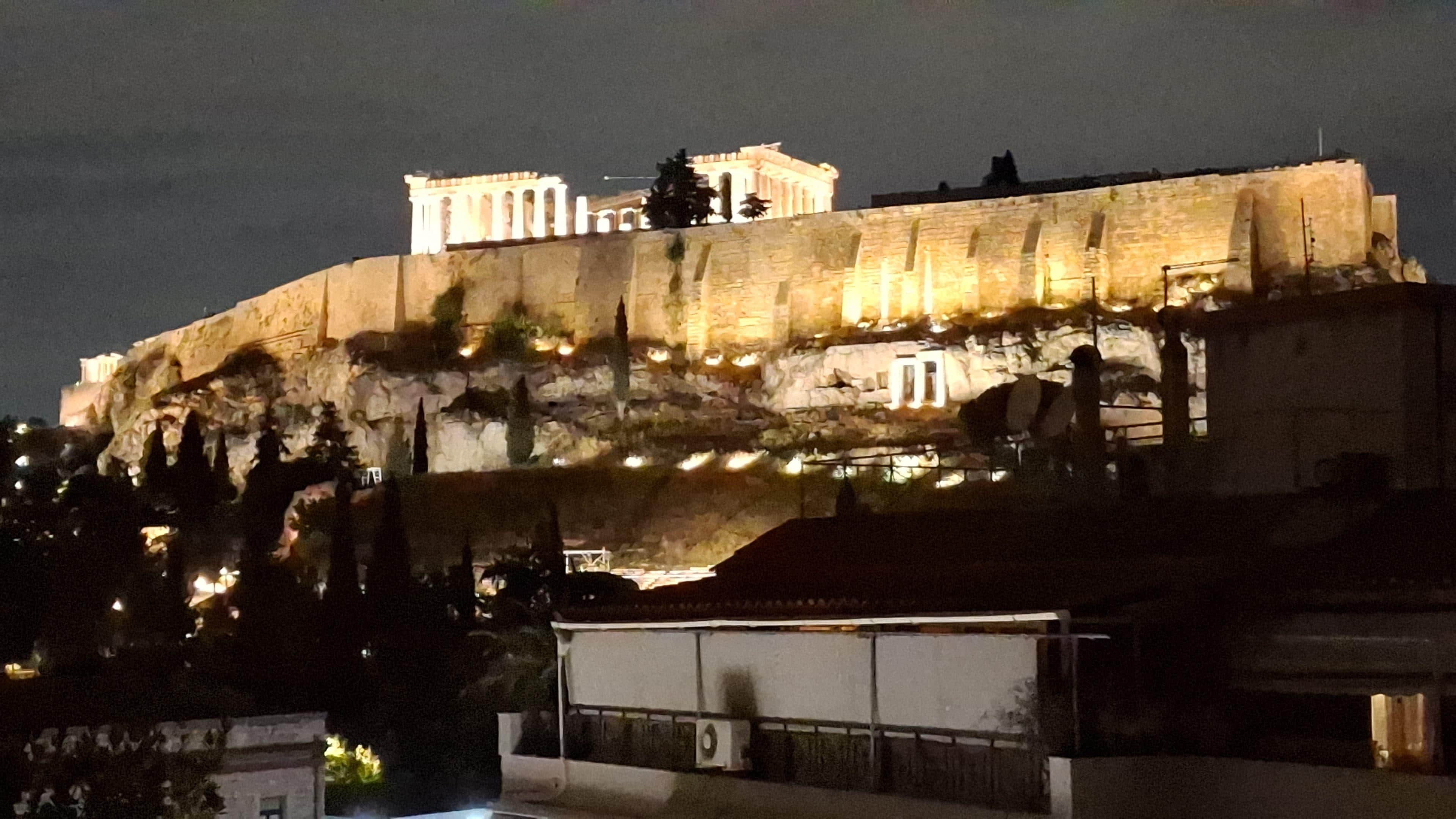 Picture taken from the breakfast room at AD luxury suites, Athens