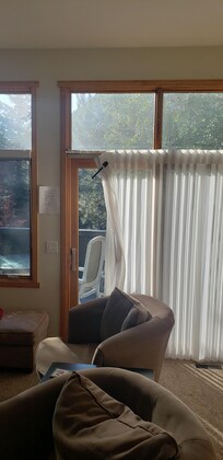 Patio door drape falling off