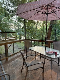 Off the deck overlooking the dock