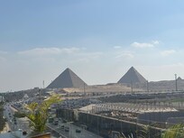 Pyramid view from the room