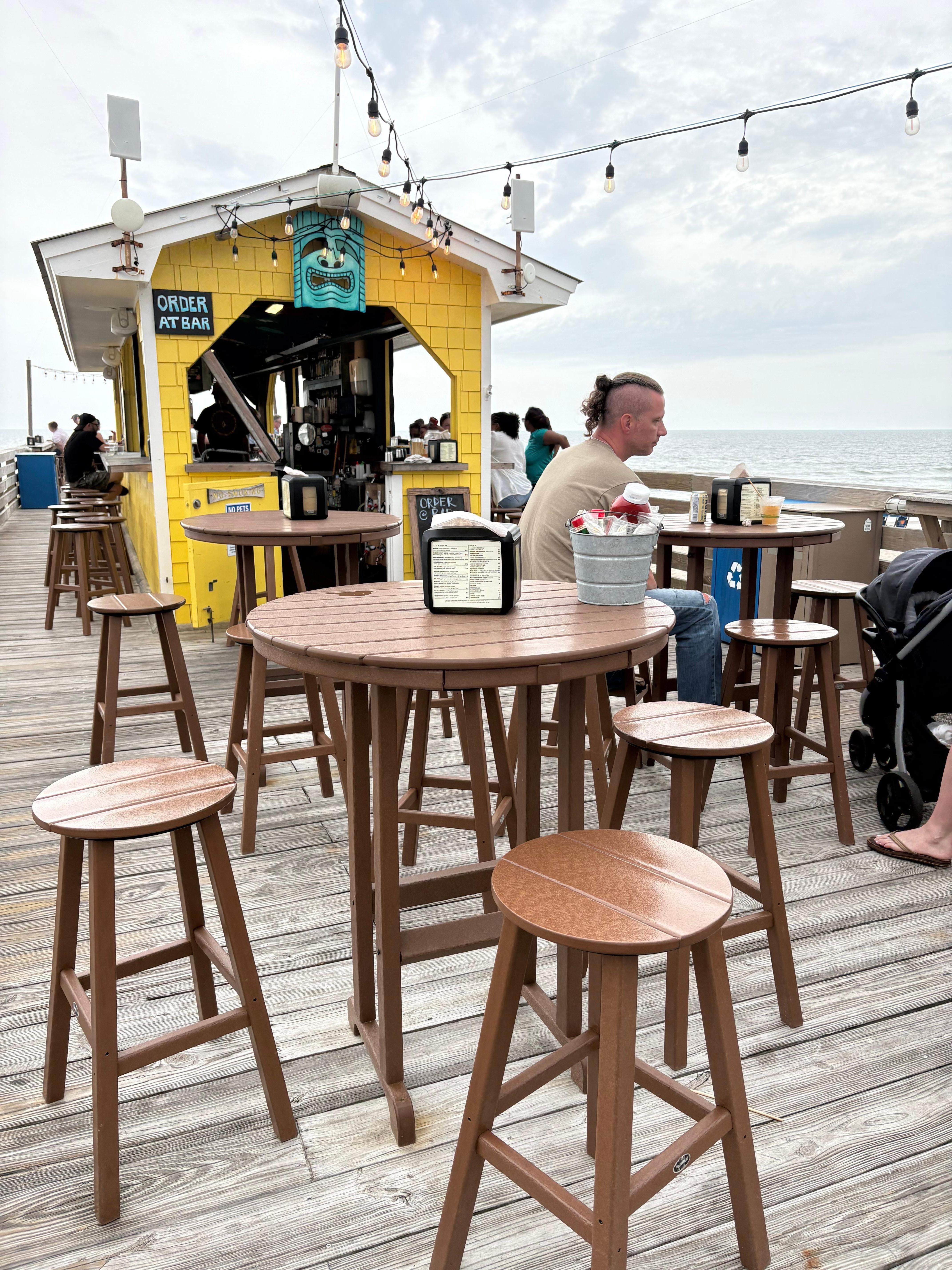 the Tiki bar