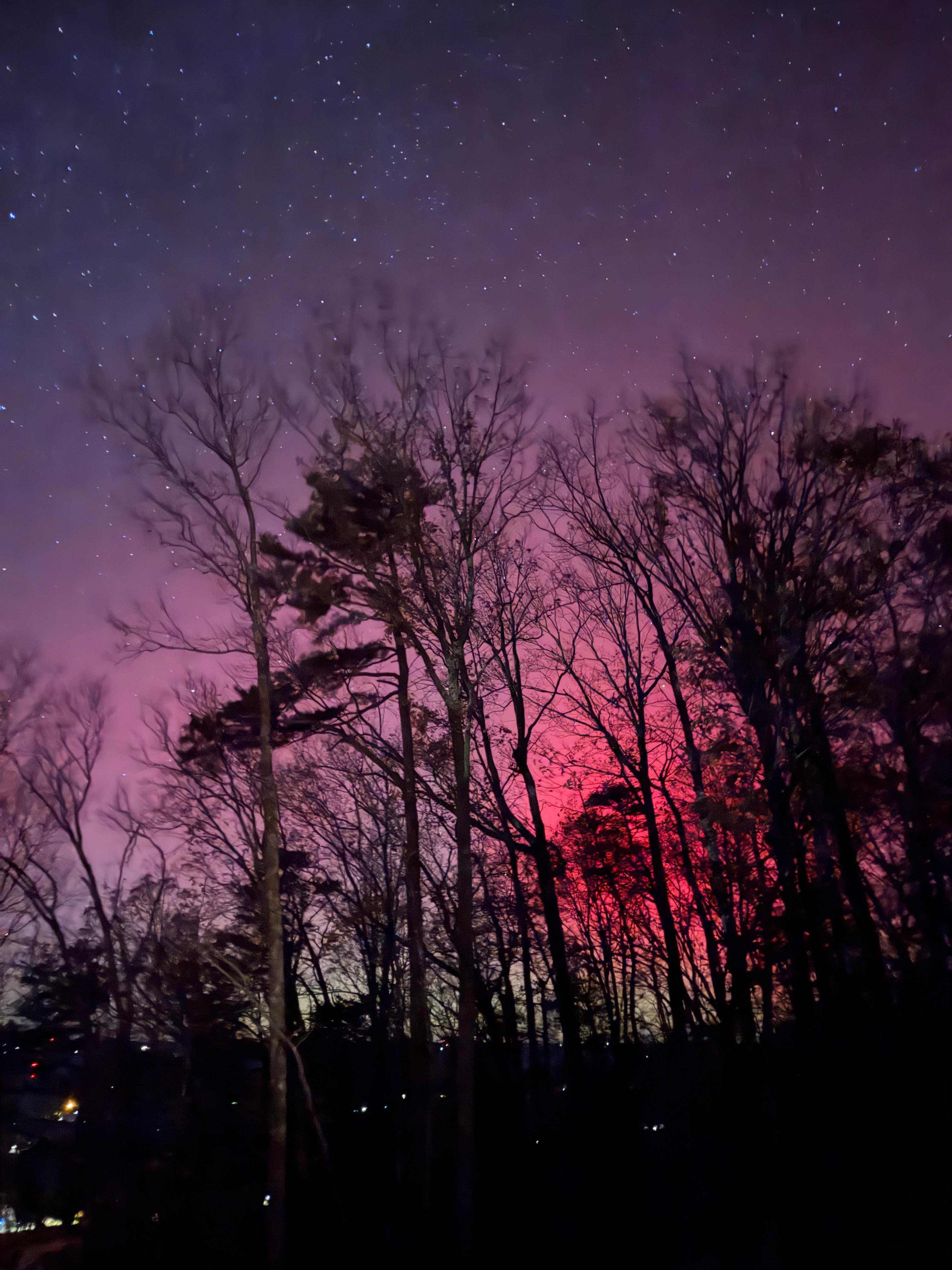 Our view of the Northern Lights from the deck