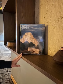 Some displays in the lobby of the hotel