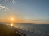 Beautiful sunset from our balcony