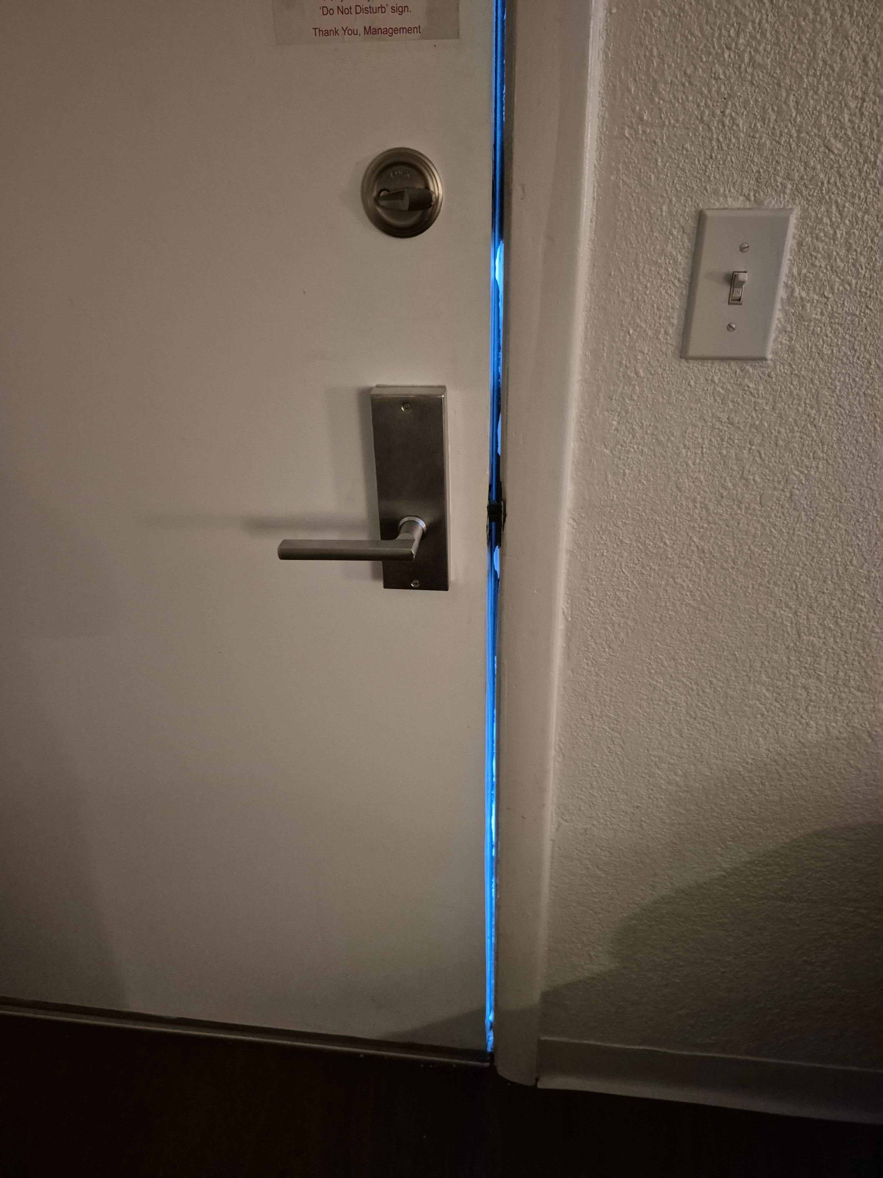 This is as much as the door would close