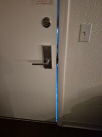 This is as much as the door would close