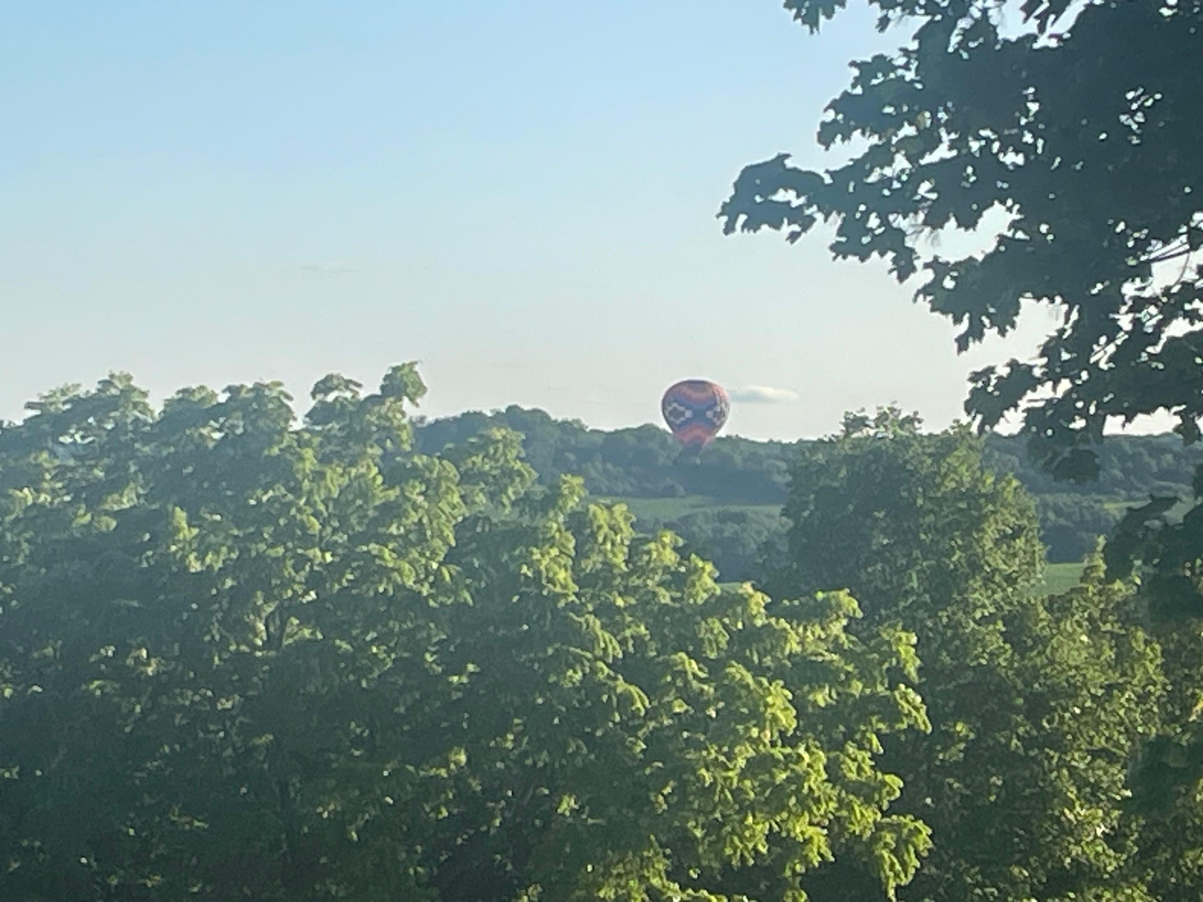 We loved seeing the hot air balloon!