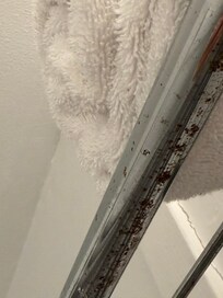 Rust on towel holder