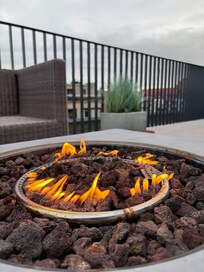 Feuerstelle Dachterrasse