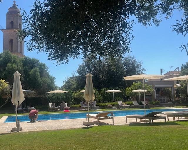 The hotel pool.