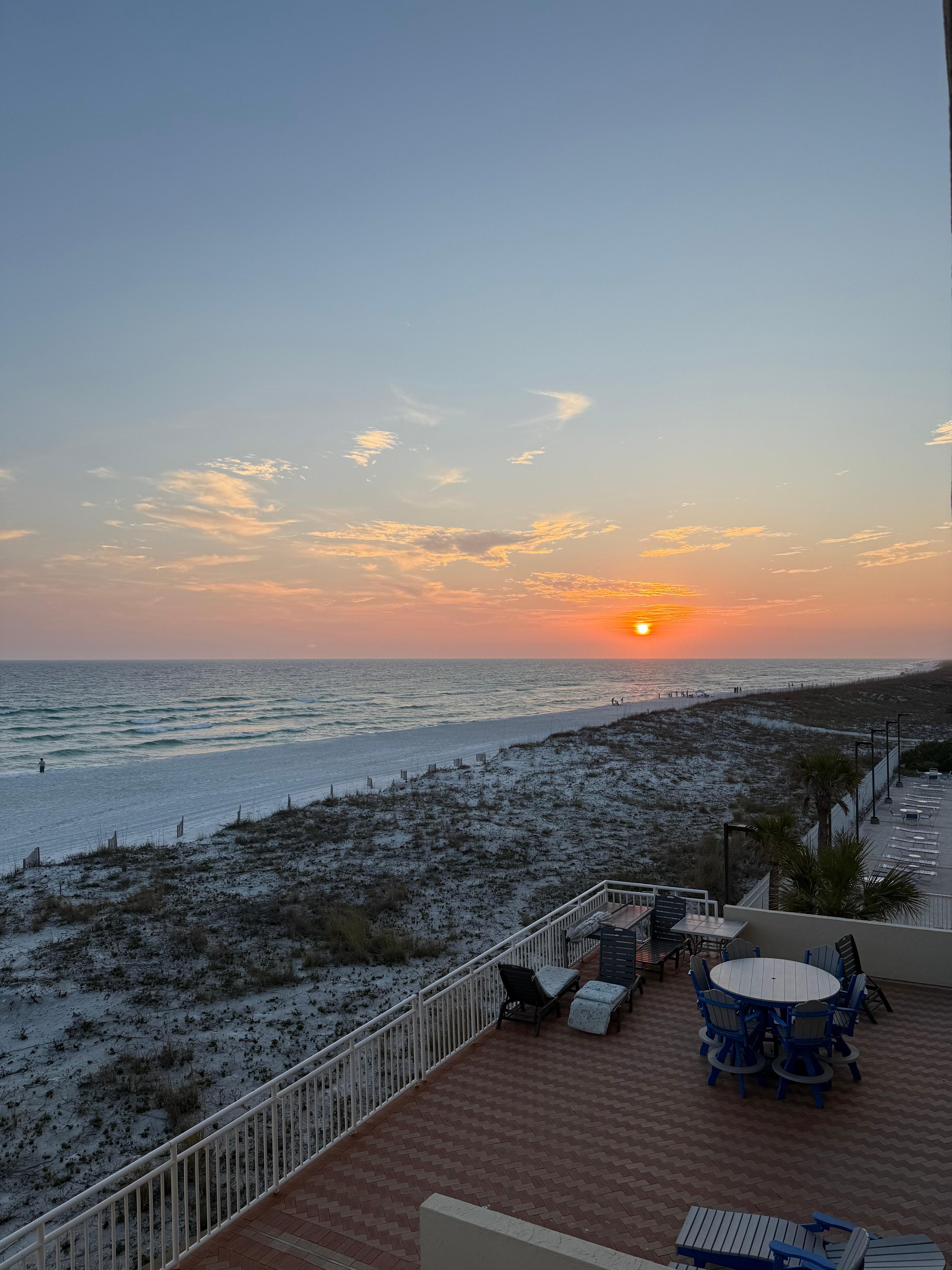 Sunset views from the balcony! 
