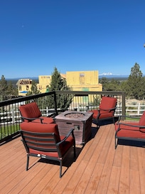 Ongoing construction about 50 feet off the side of the house.