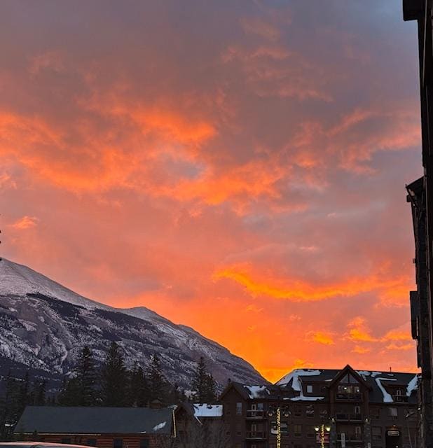 Sunrise out the front of the condo
