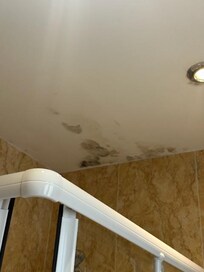 Black mould in bathroom
