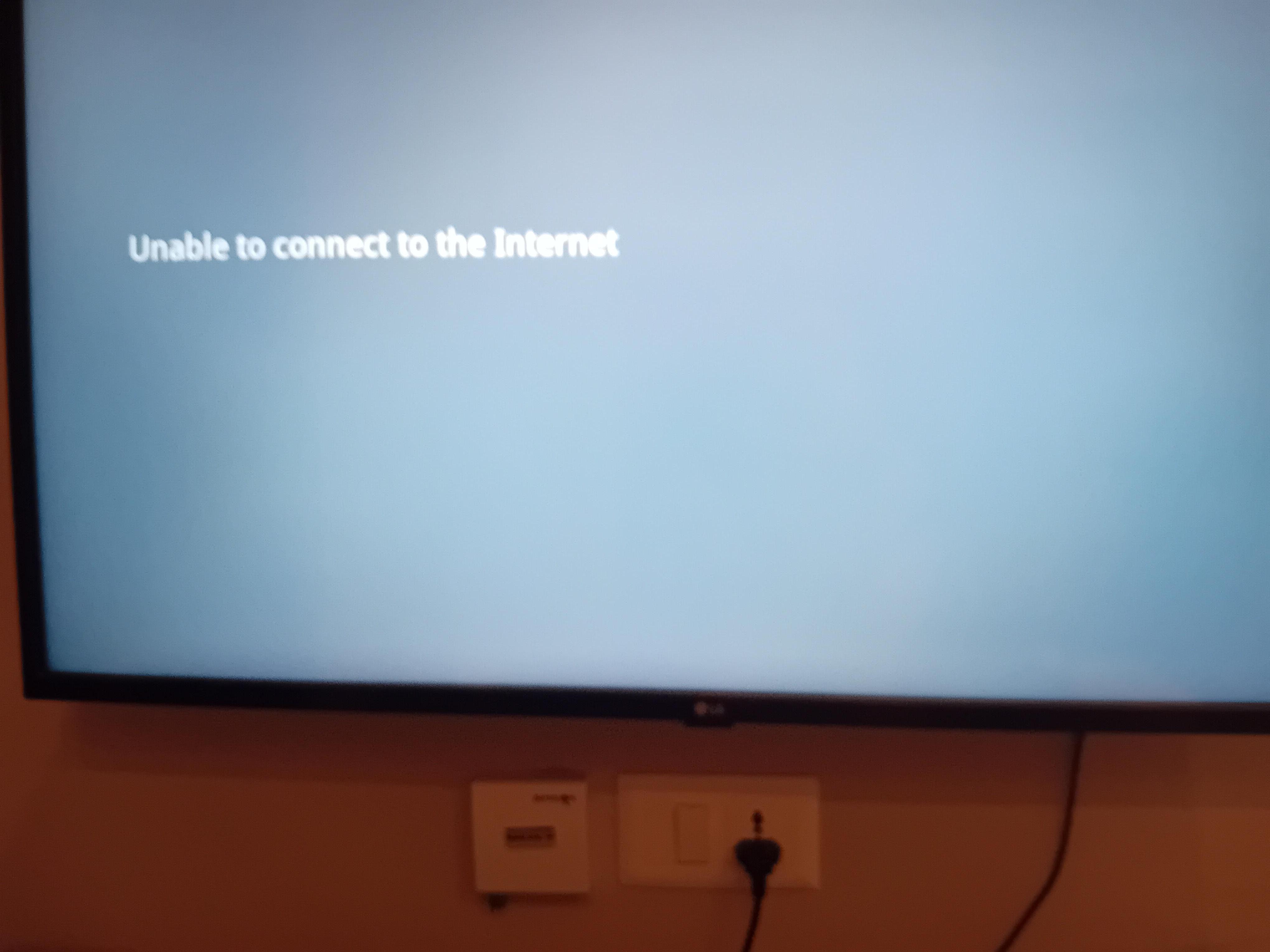 Television did not work