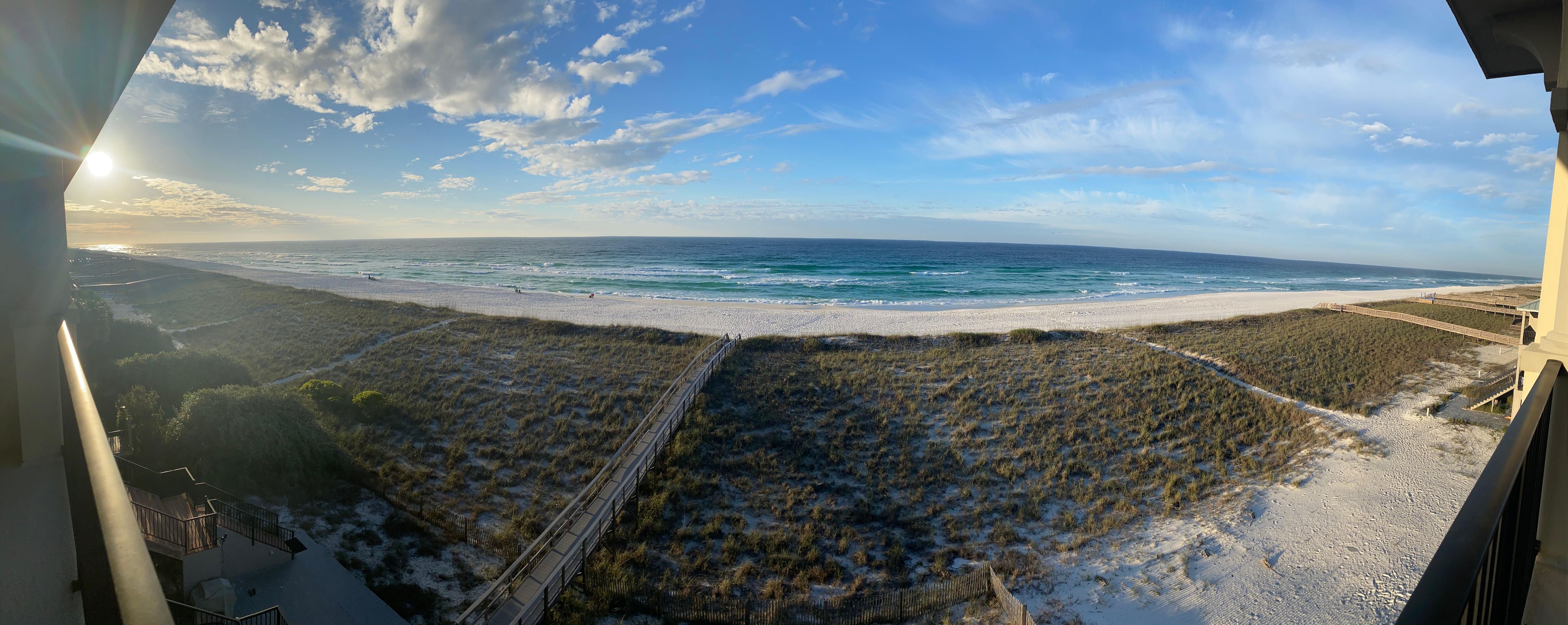 View from the balcony. 