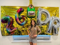 We decorated the wall in the living room to celebrate my daughter, becoming a doctor! The wall was perfect!