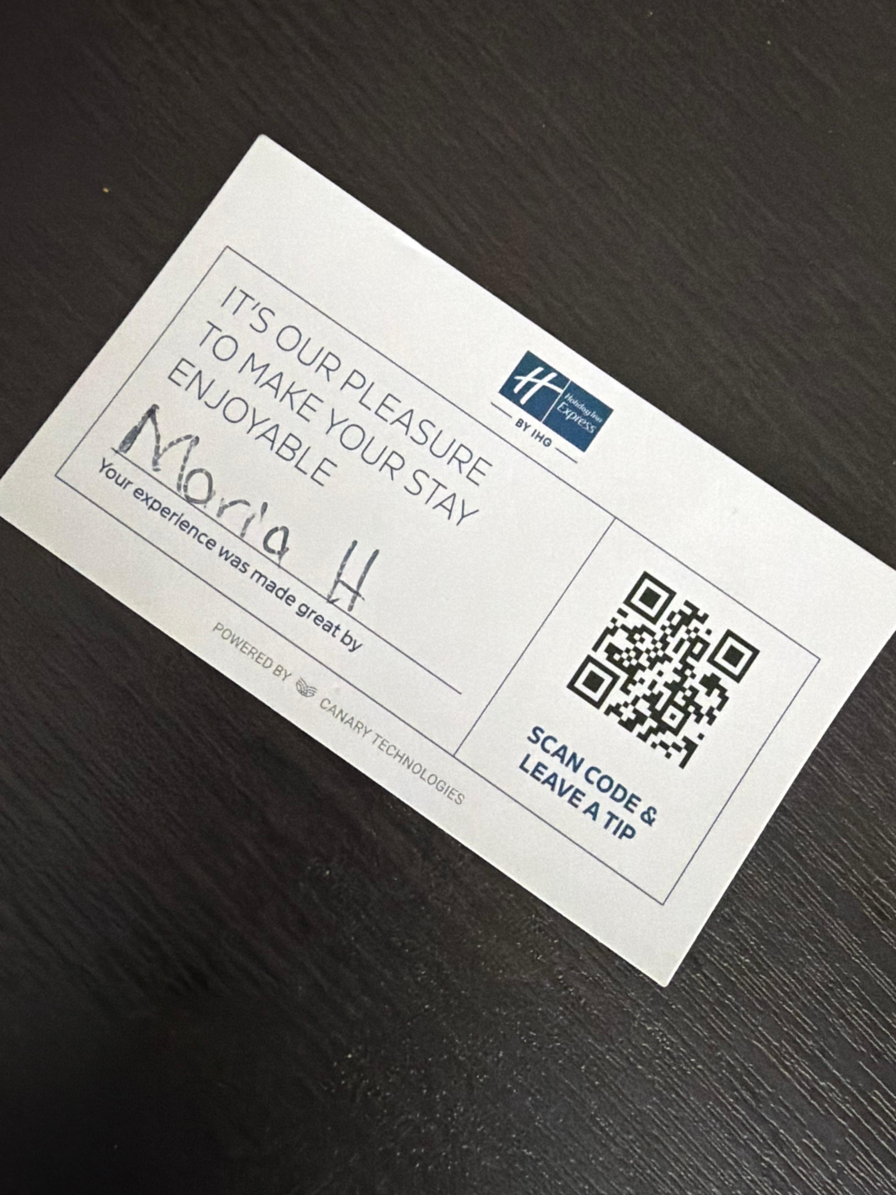 Super handy way to tip your room steward. 