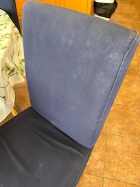 Stained dining chairs