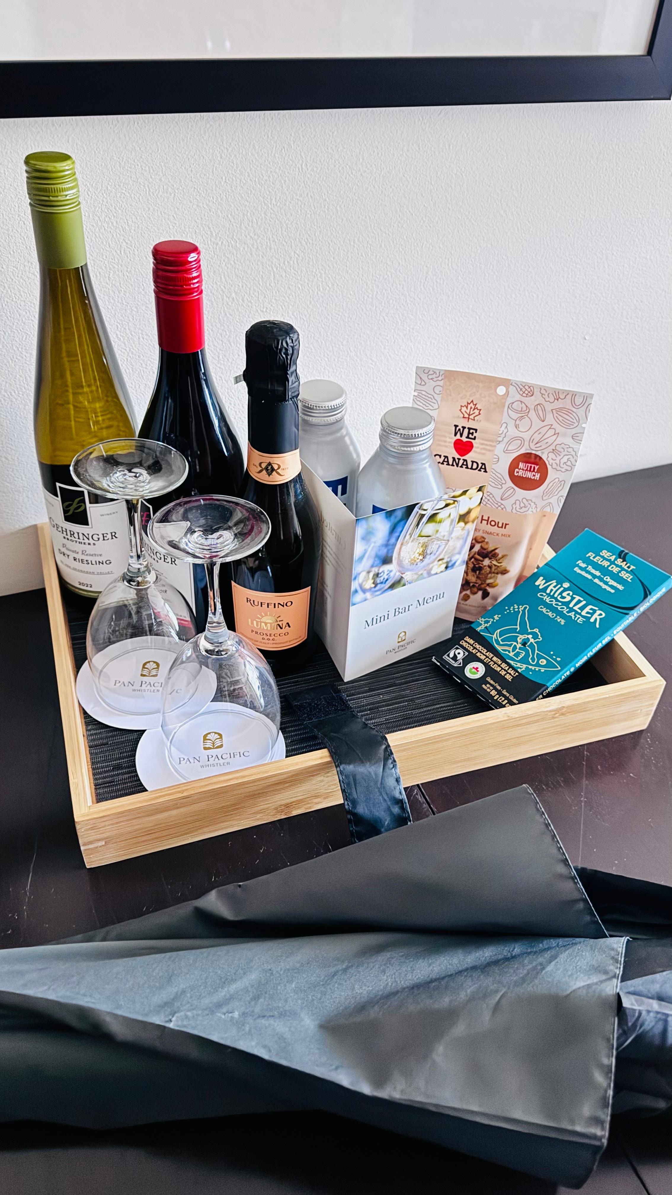 Mini bar selection 