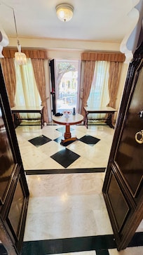 For male entrance into the Suite